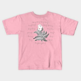 What does kitsune say? for light background Kids T-Shirt